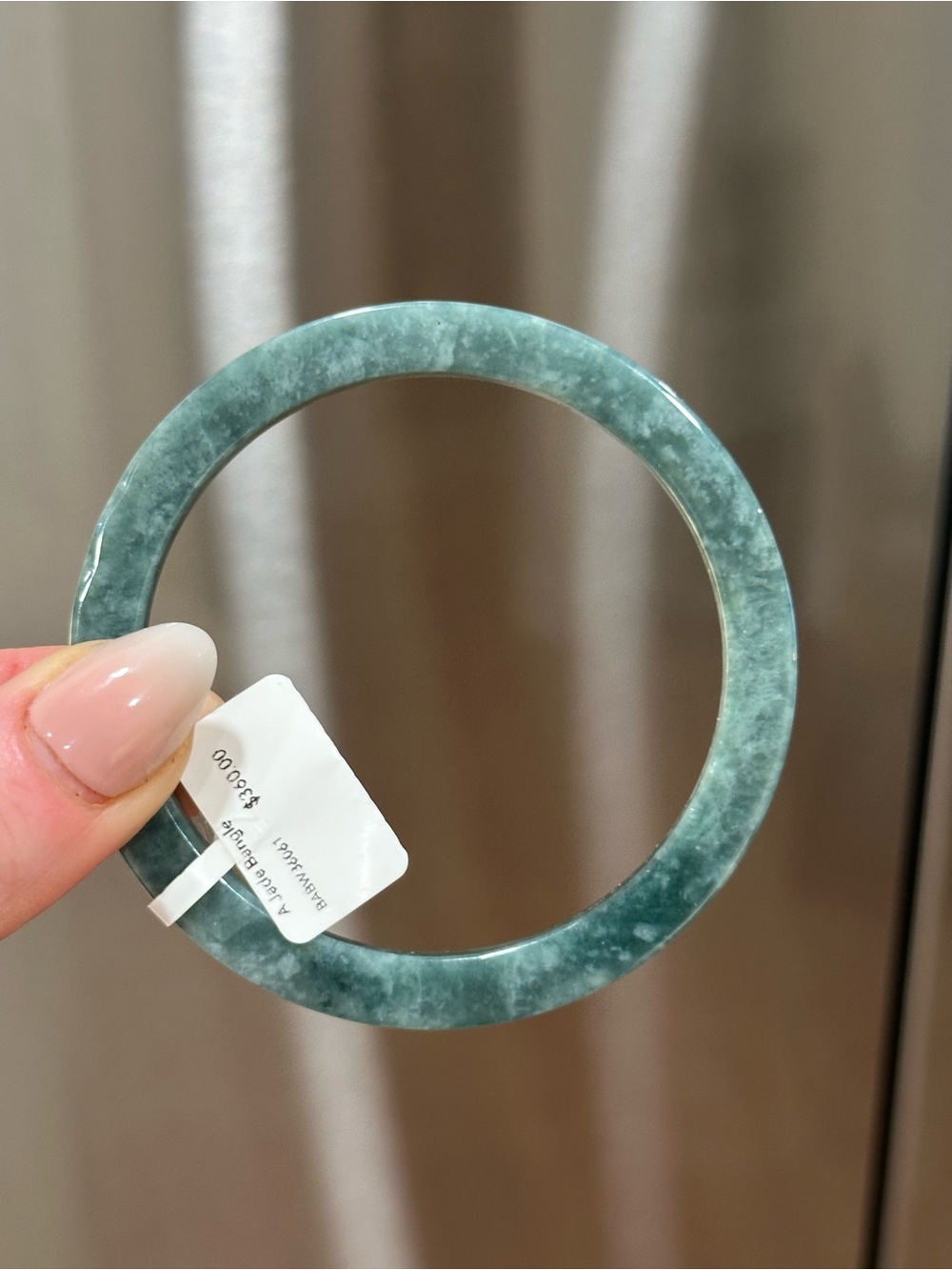 Bluewater Jadeite Jade Bangle Bracelet - All Natural Guatemalan Jade